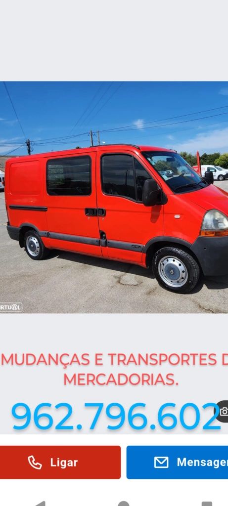 MUDANÇAS e transportes JÁ TÓ