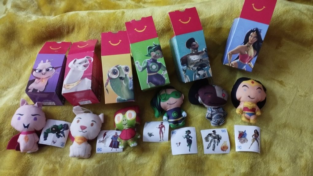 Макдональдс DC суперпитомцы мягкие игрушки Крипто Лулу киборг брелоки