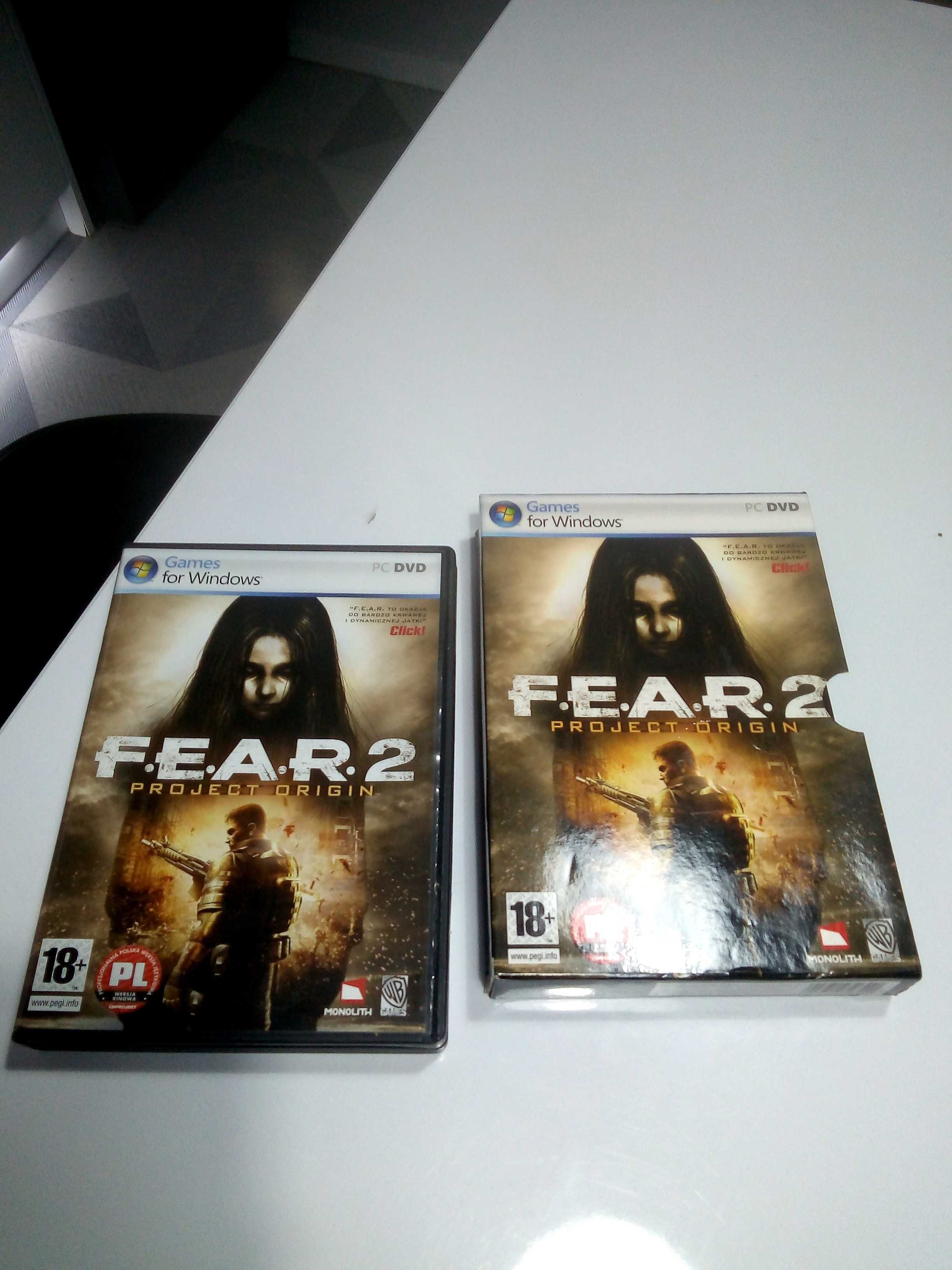 F.E.A.R II dwie płyty, gra pudełkowa PC