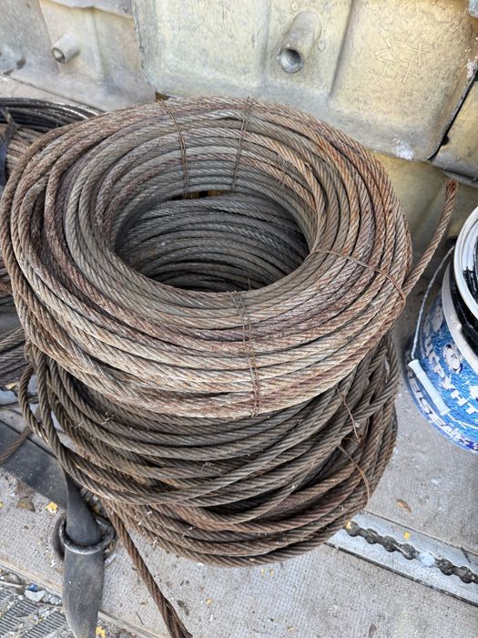 Трос б/у 9мм 50-70м
