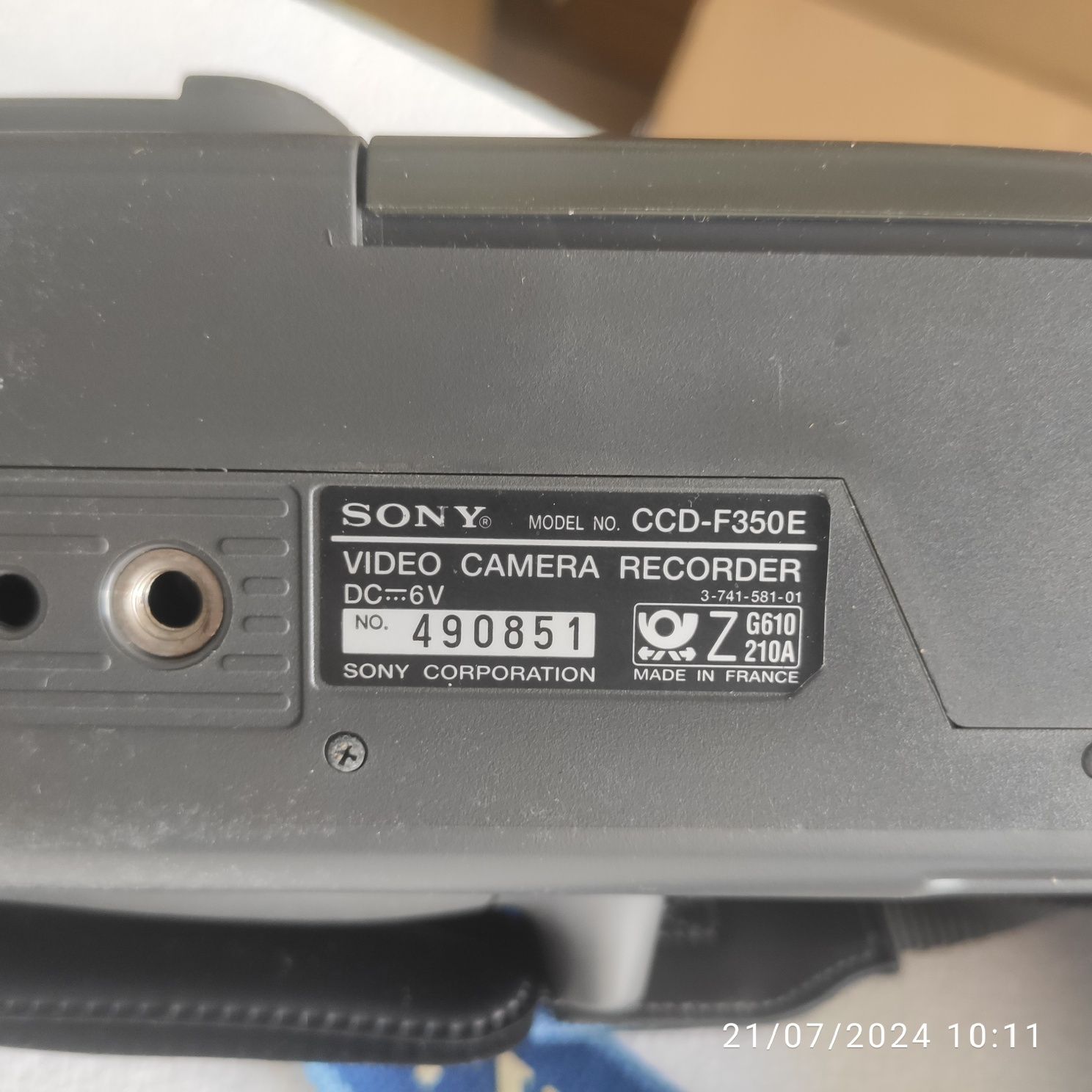 Câmera de vídeo Sony