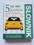 Słownik wizualny 5 języków angielski hiszpański francuski niemiecki po