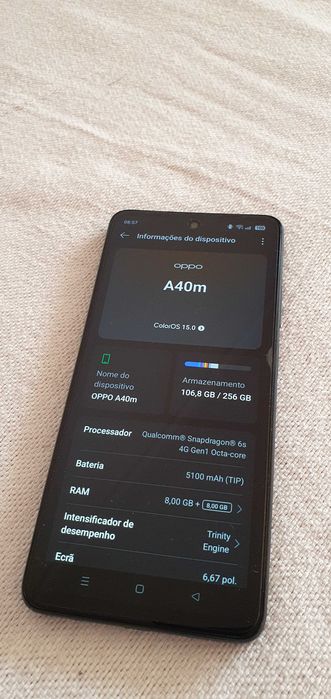 Oppo A40m - 8GB RAM + 256GB