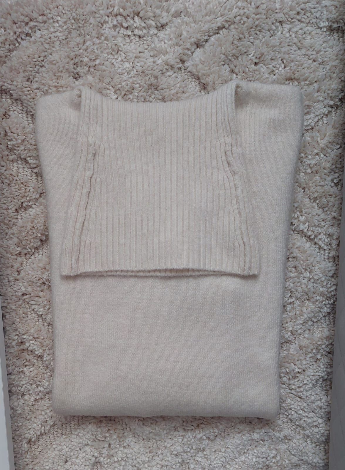 Sukienka swetrowa tunika golf Mango Wool blen L 40d