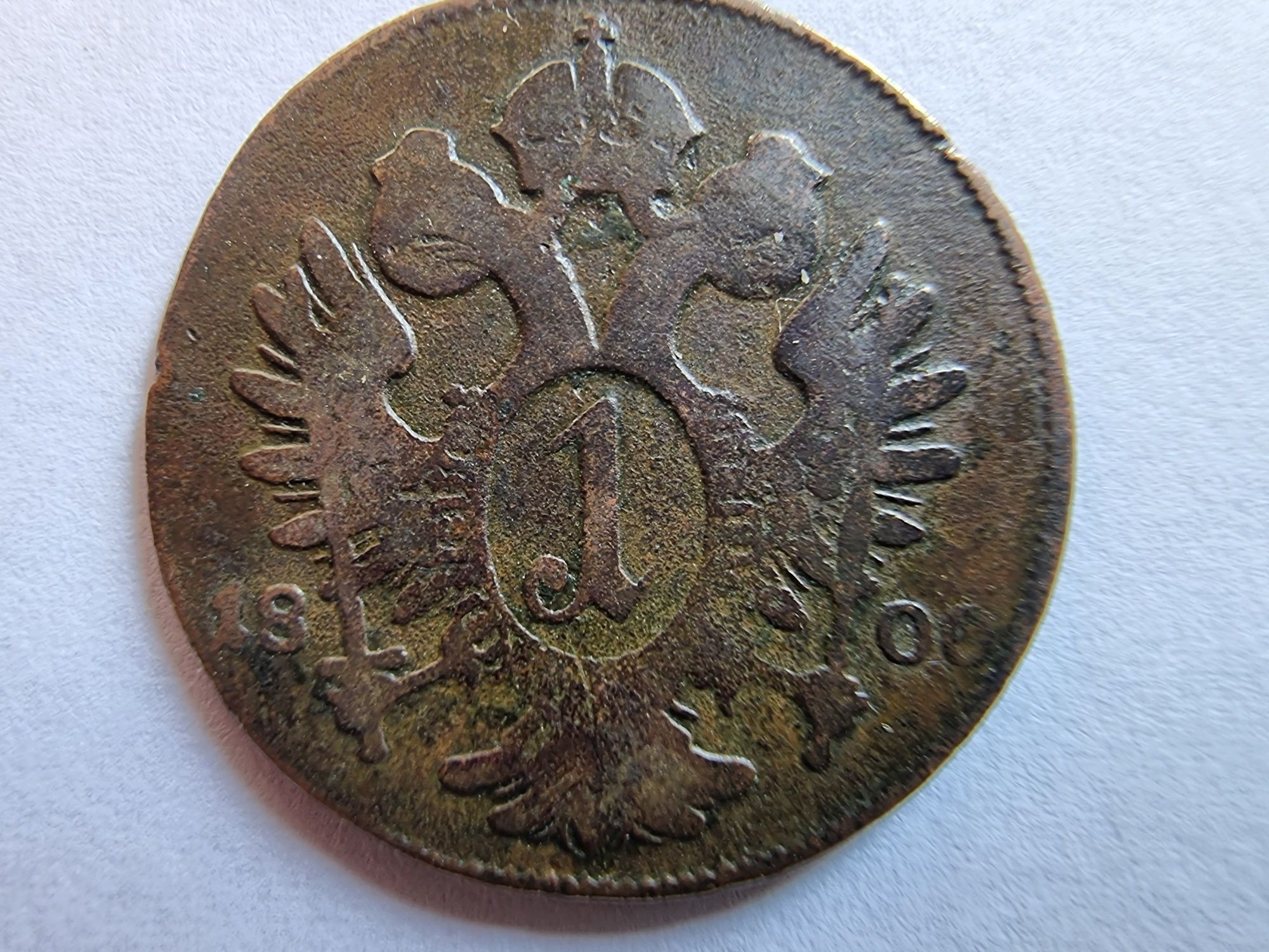 Один крейцер.Австро-Угорська імперія.1800р.