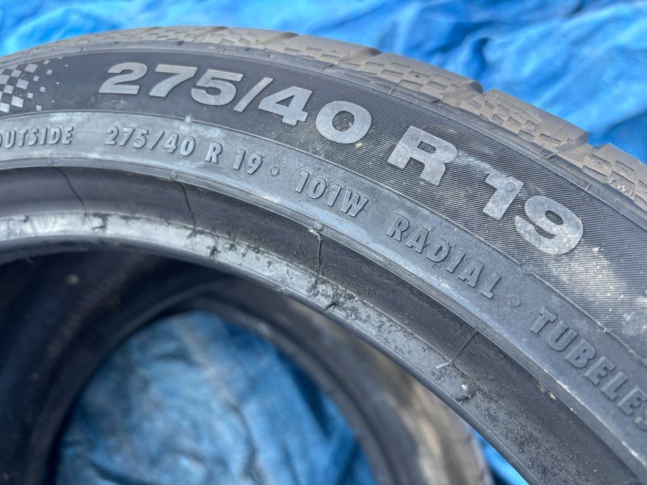 275-40-R19 CONTINENTAL пара летней резины GERMANY 2022