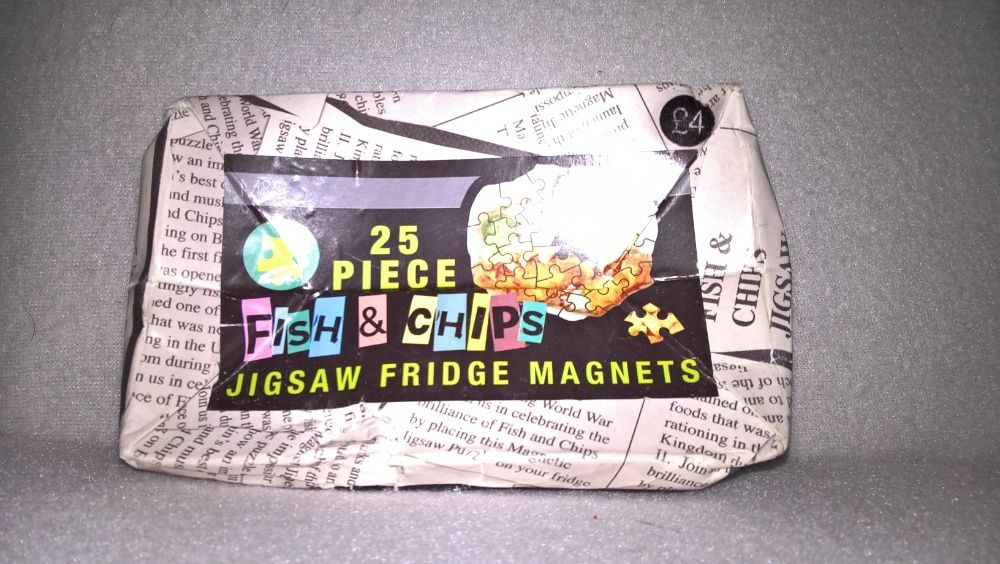 Magnes na Lodówkę-Puzzle Fish and Chips/Nowe w Pudełku