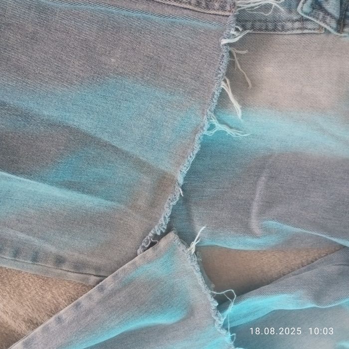 Jeansy straight cargo