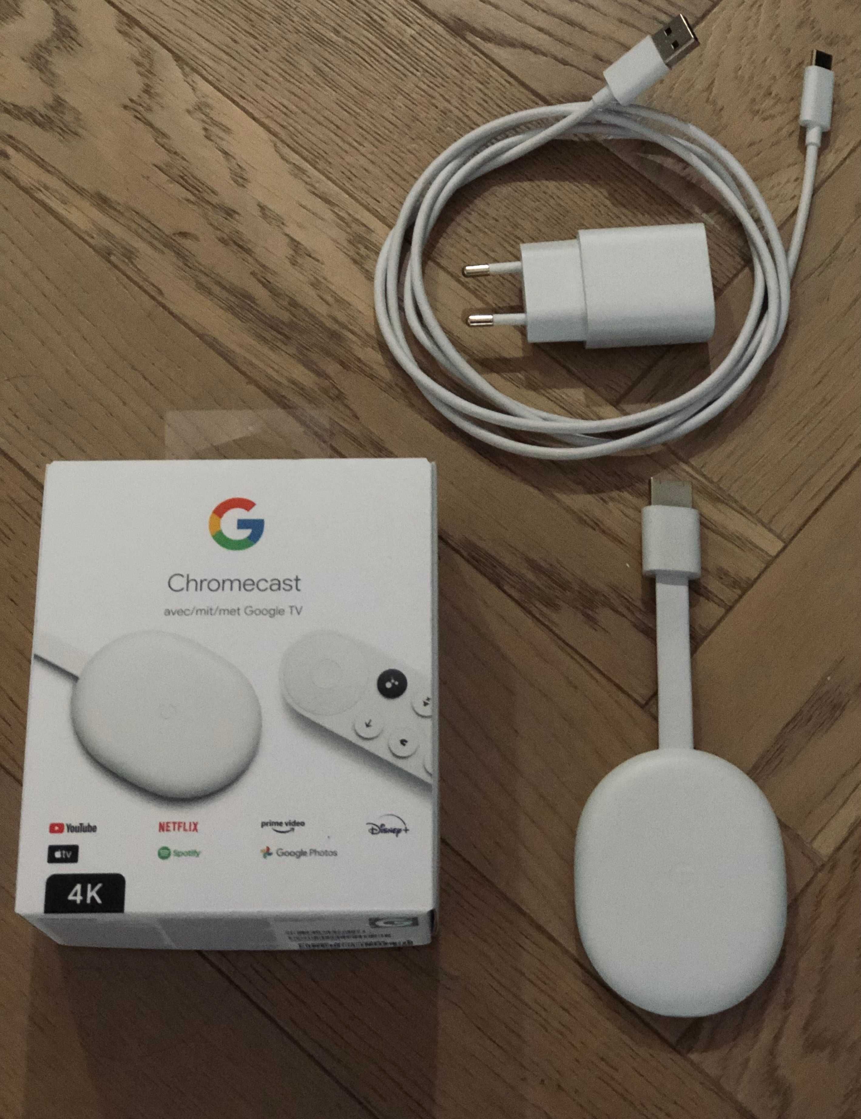Google Chromecast 4.0 4k - odtwarzacz multimedialny