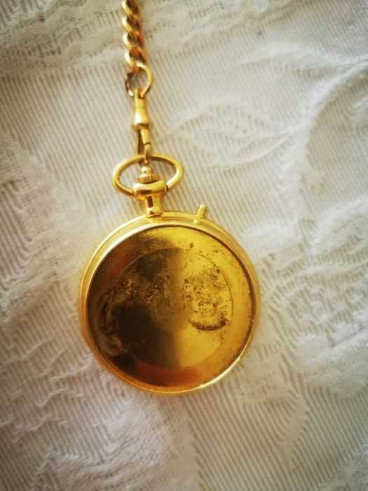 Relógio bolso presidente USA banho a ouro