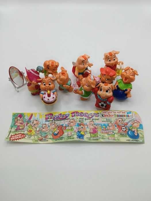 Świnki figurki Kinder niespodzianka