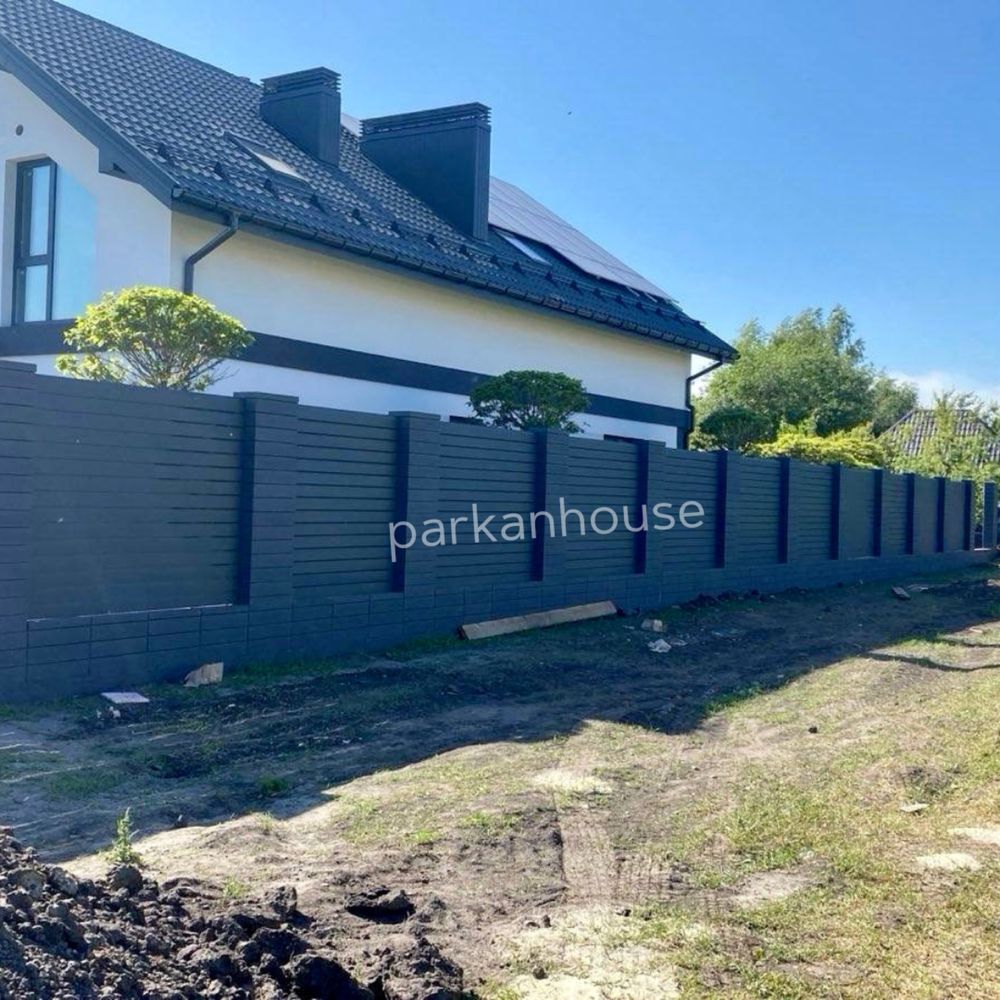 Блоки довгі для стовпчиків, цоколів прольотів. Гладкі заборні блоки