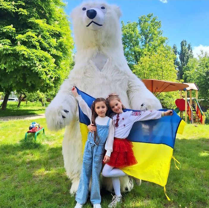 Аніматор зайка , білий ведмедик на ваше свято