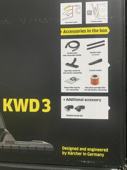 Професійний пилосос Karcher KWD 3 V-17/4/20 Brush Kit (1.628-443.0)
