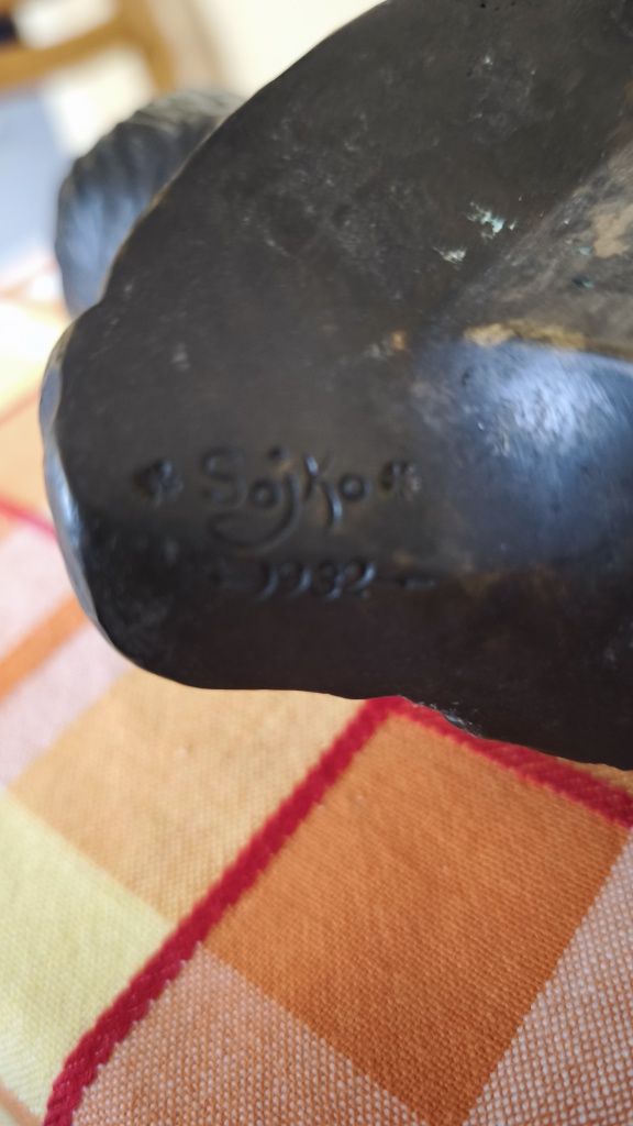 Piłsudski figurka z brązu na podstawie 1932