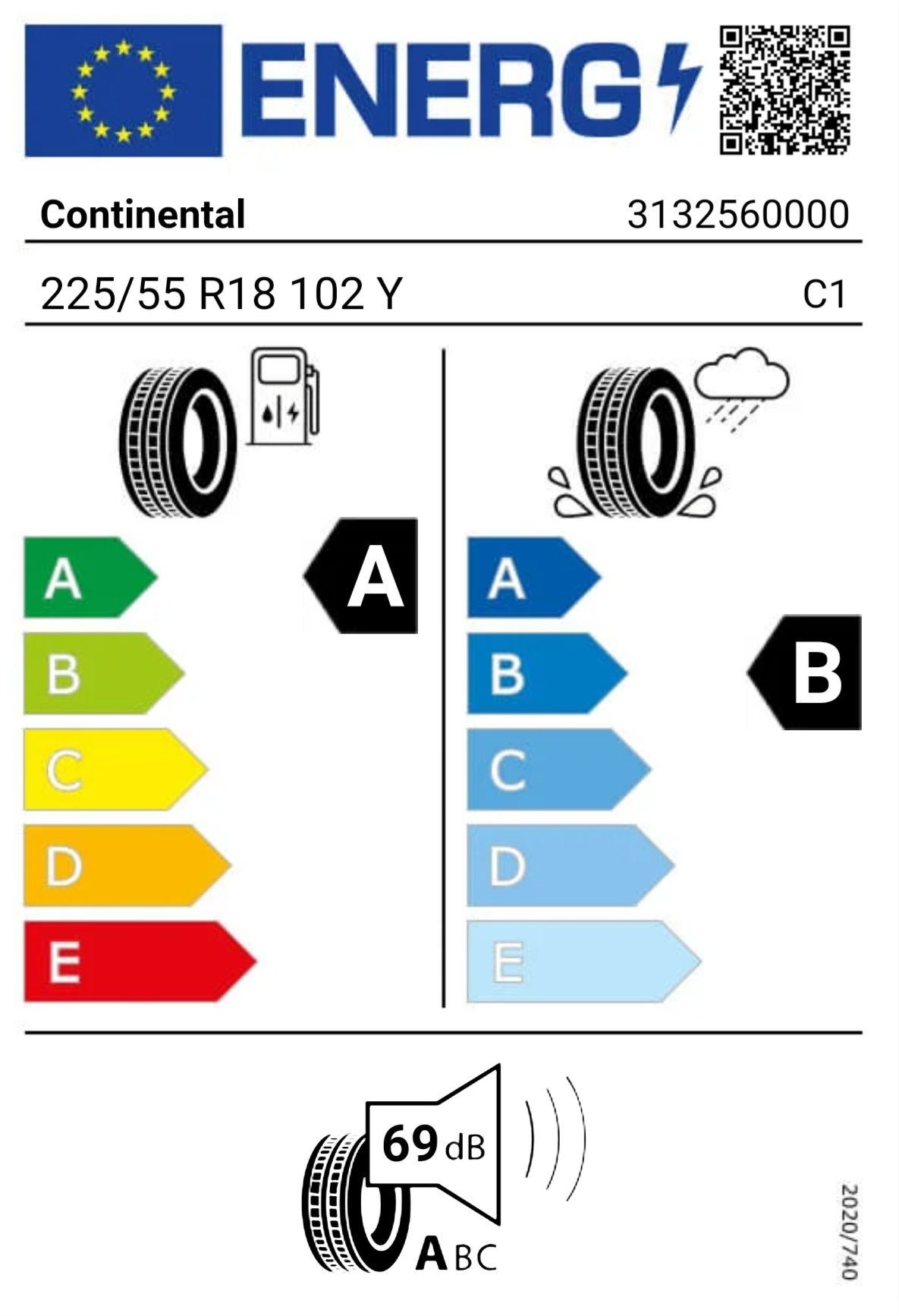 Continental EcoContact 6 Q MO 225/55r18 102Y XL