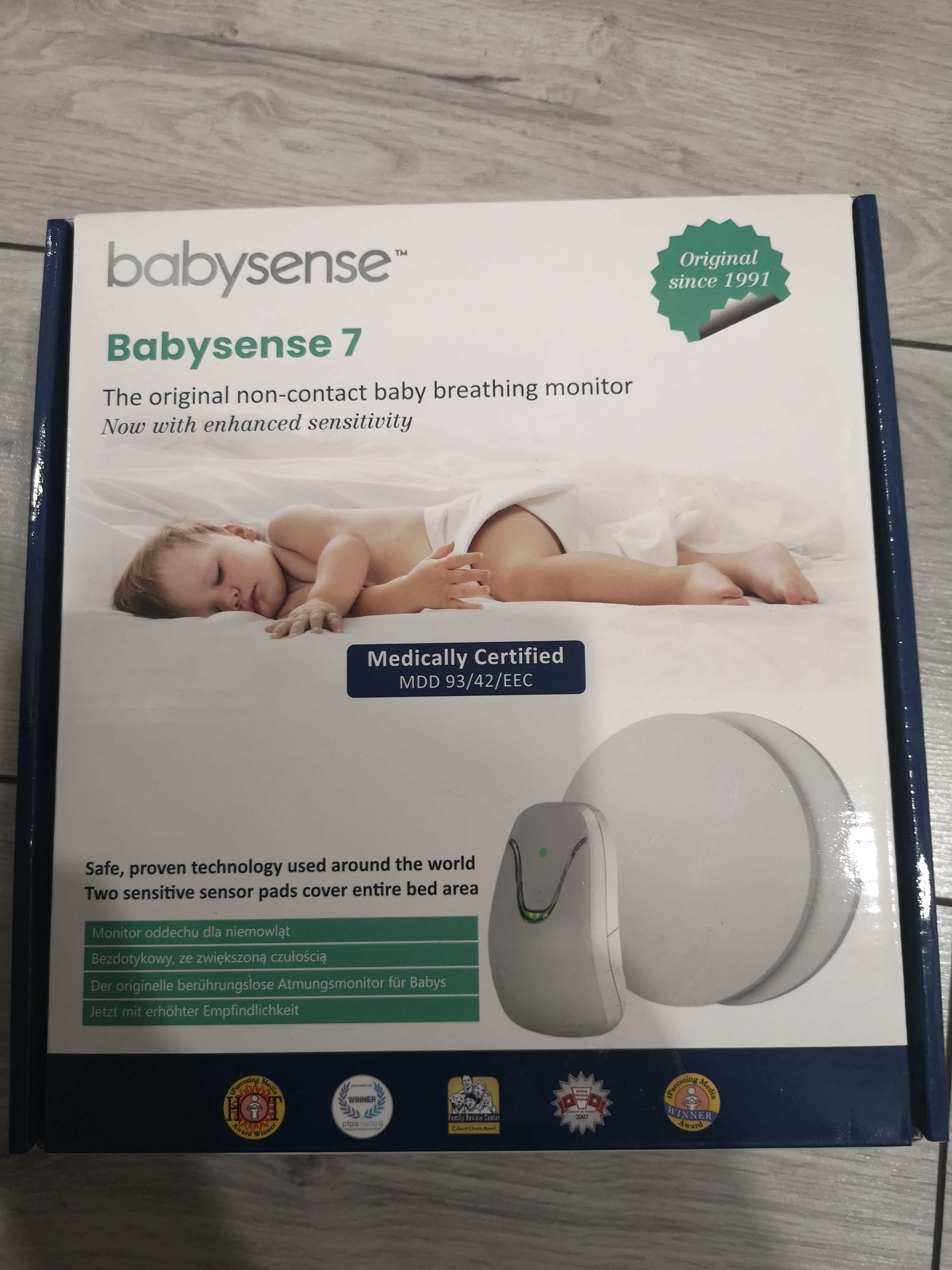 Łóżeczko dostawne z materacem Babysense LUNA 7 mini + monitor oddechu