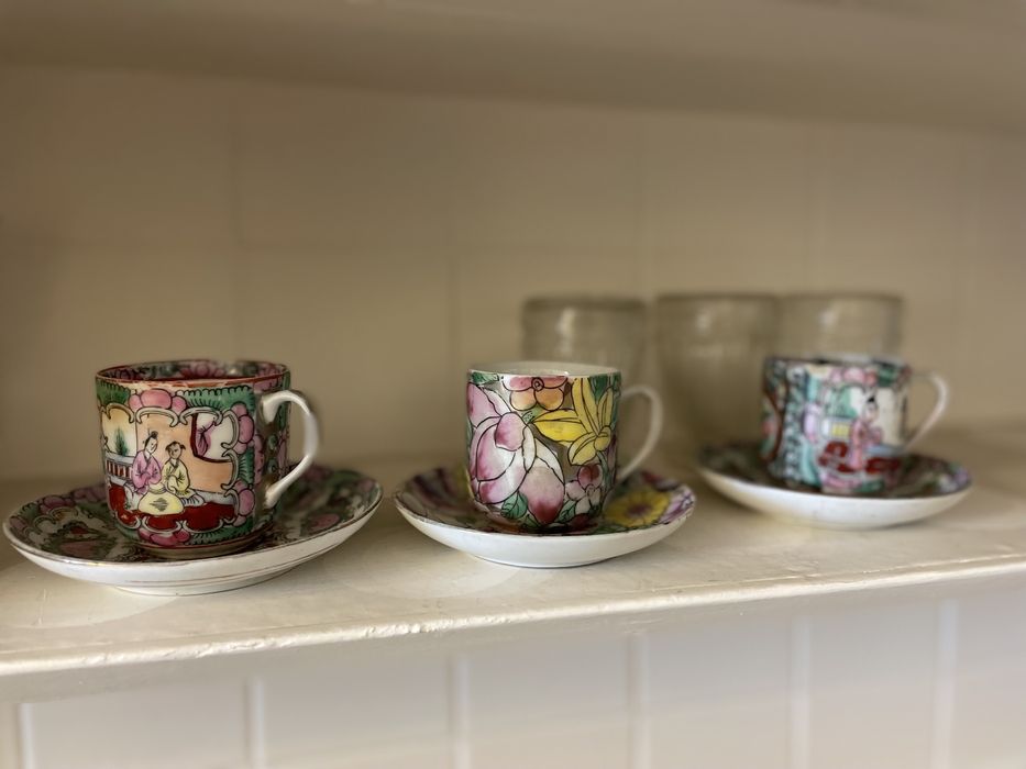 2 Chavenas e Pires porcelana Macau