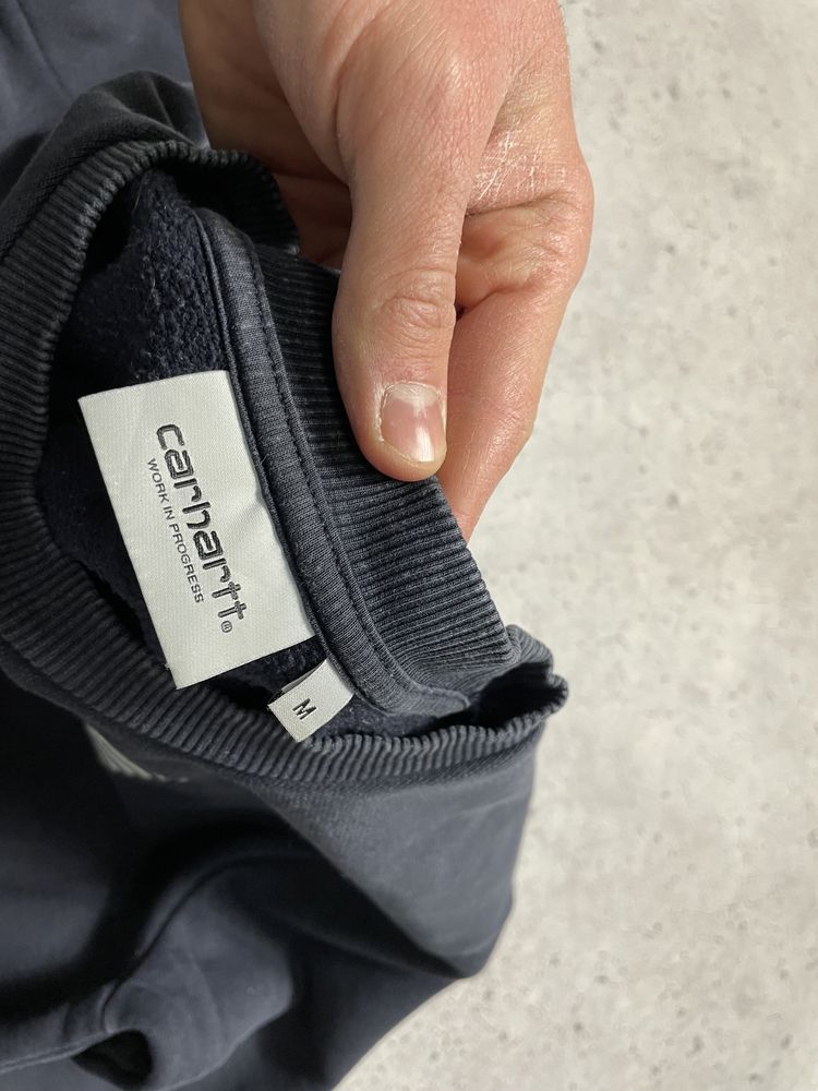Мужская Кофта Свитшот Carhartt WIP Оригинал Большой Логотип S-M