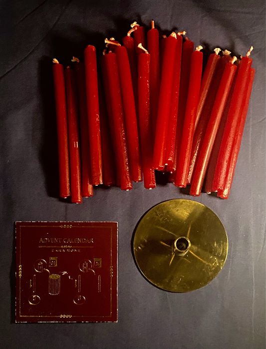 Calendário Do Advento GINGERBREAD Com Castiçal Zara Home NOVO