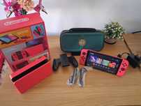 Nintendo Switch OLED Mario Red Edition + etui Zelda