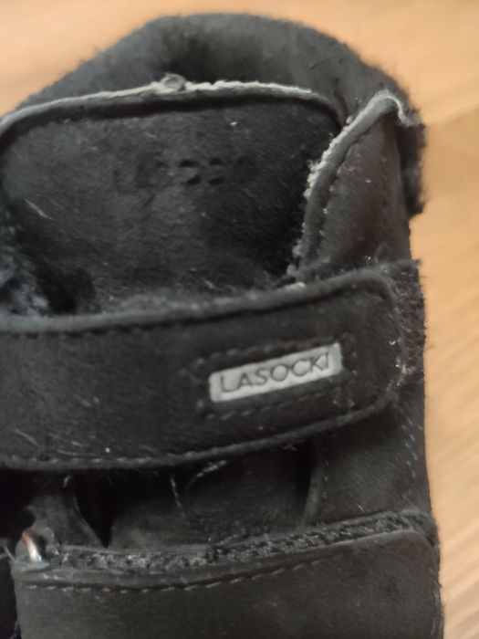 Czarne kozaki Lasocki dla chłopca rozmiar 26