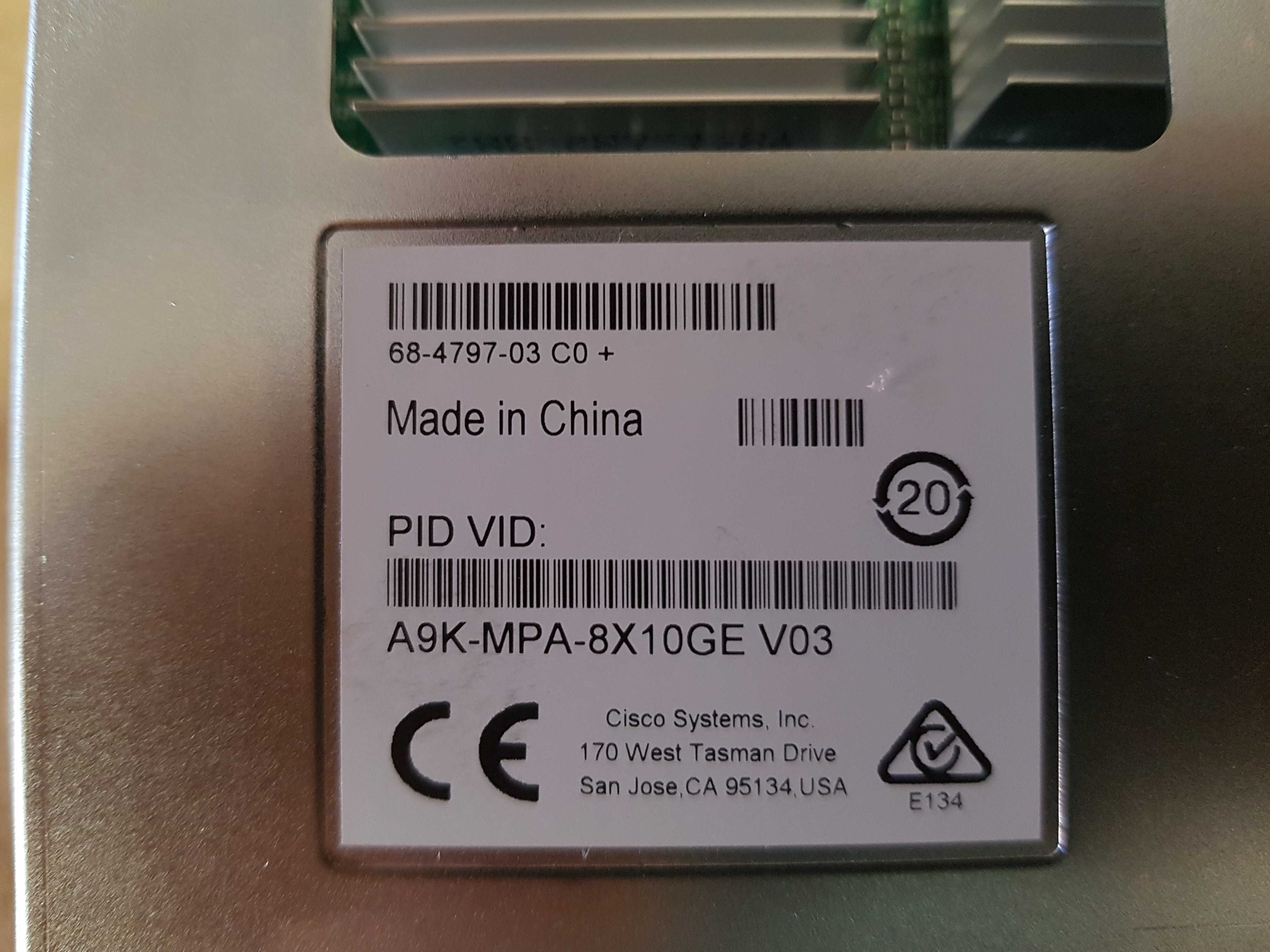 Модуль Cisco A9K-MPA-8X10GE