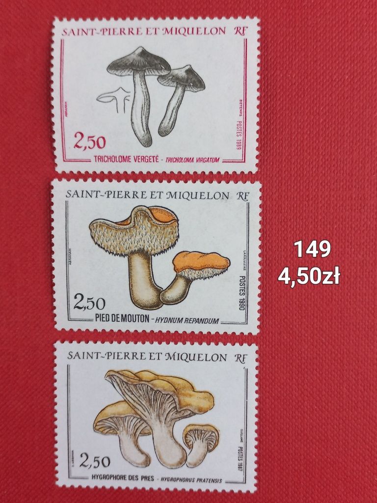Znaczki pocztowe- flora/grzyby 1
