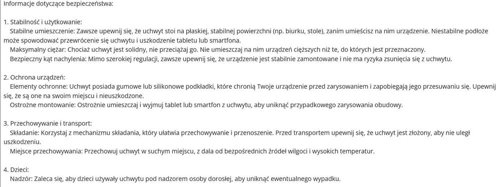 Stojak na tablet 4-16" składany, regulowany, metalowy 04134