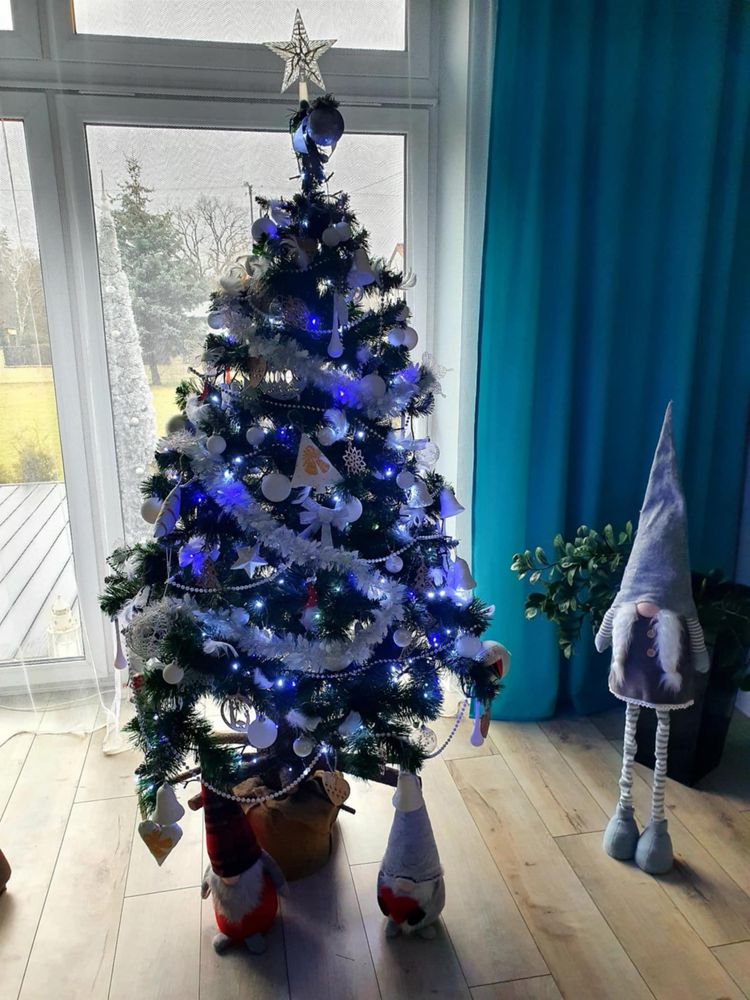 Sztuczna choinka na pniu wysokość 180 cm