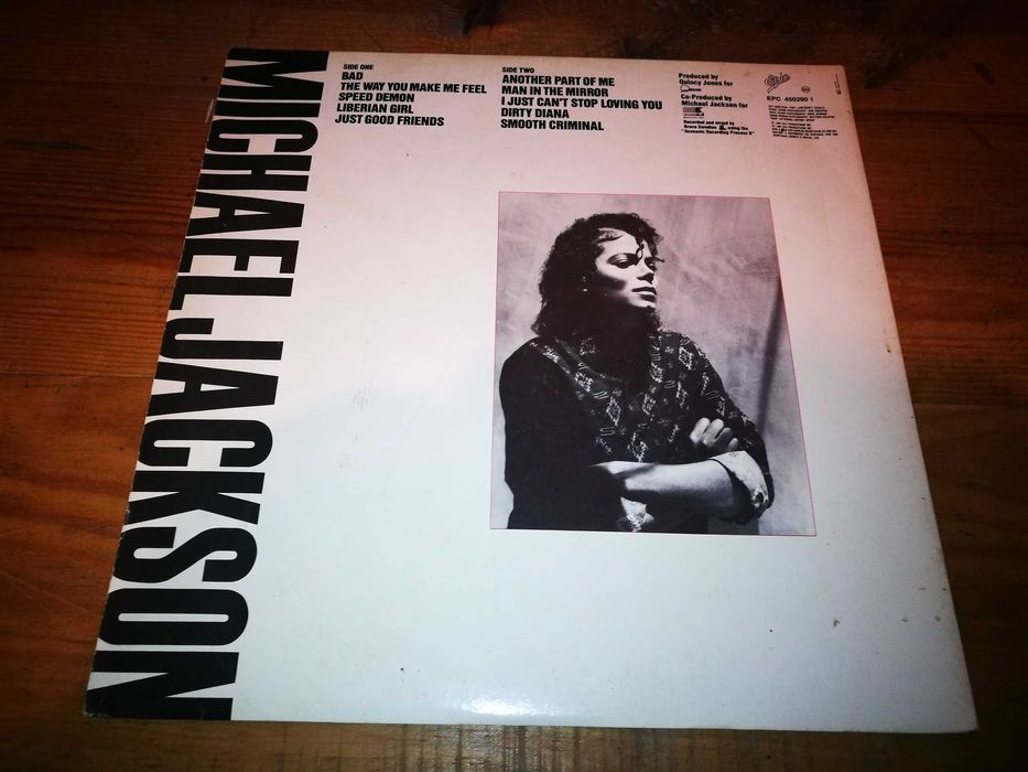 MICHAEL JACKSON - BAD (Edição Portuguesa - Gatefold - 1987) LP