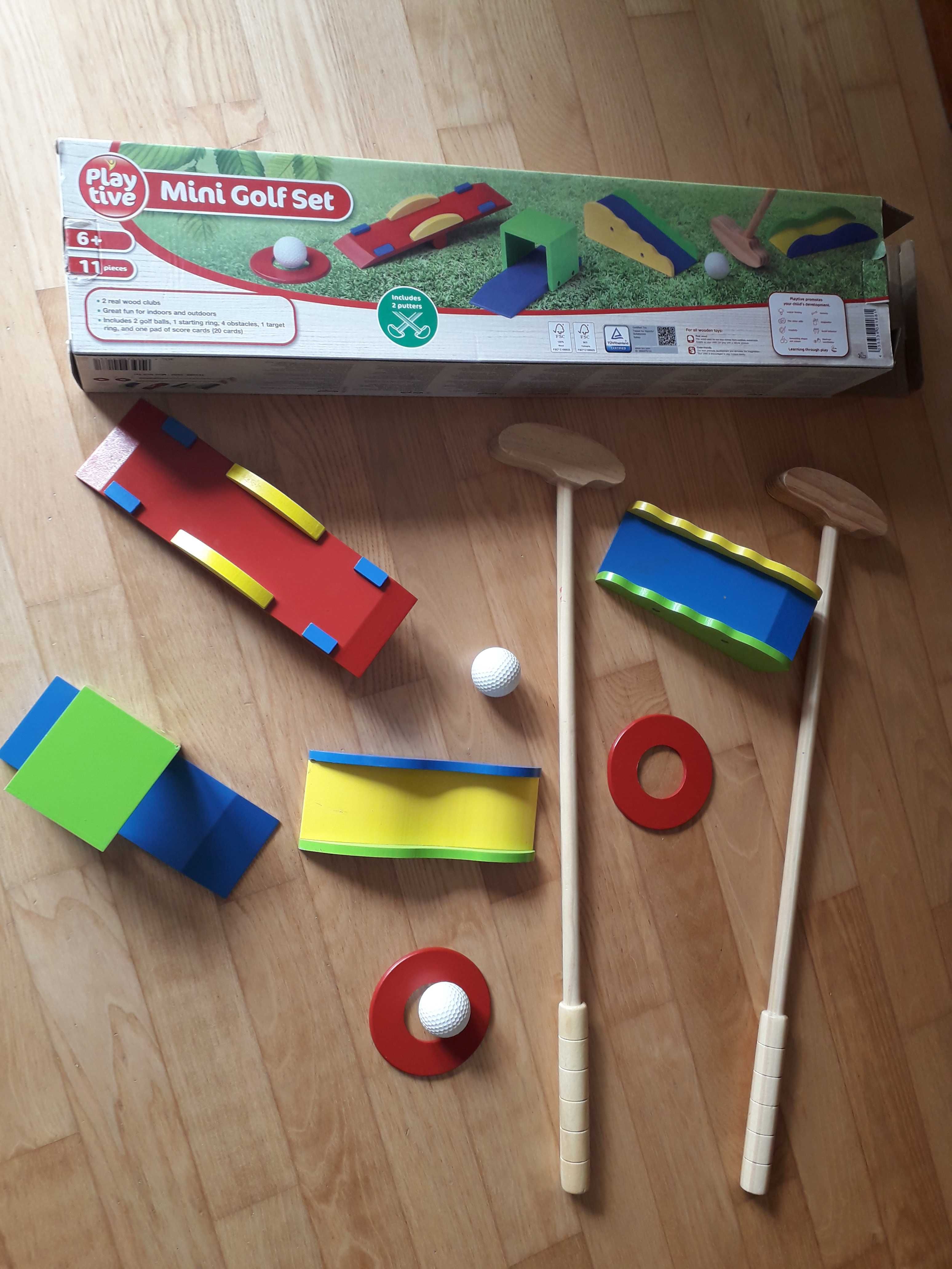 Drewniany zestaw do gry w golfa dla dzieci Mini Golf Set Play Tive 6+