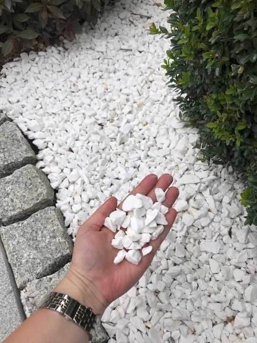 BIAŁY OTOCZAK Thassos Kamień DEKORACYJNY 1-2 cm 2-4 cm 4-8 cm 8-13 cm