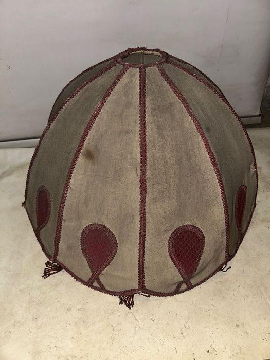 Stary DUŻY Abażur do starej lampy 68 cm