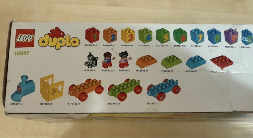 Lego duplo 2 3 latka tory pociąg literki ludziki zeierzątka kot