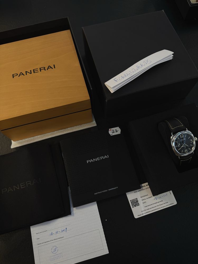 -2K WYPRZEDAŻ FVAT FULLSET Panerai Radiomir Black Seal ref. PAM 00754