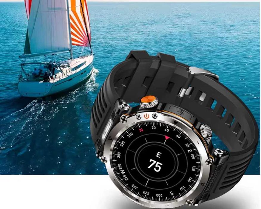SmartWatch HT30 Wysokiej jakości 1,7-calowy HD ekran ,Latarka  -czarny