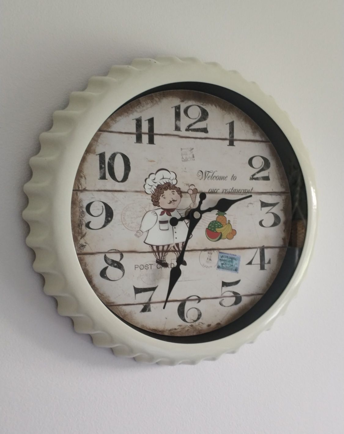 Zegar ścienny w stylu Prowans