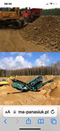 Zwir piasek piach ziemia ogrodowa w fundamenty i podbudowę pod kostkę