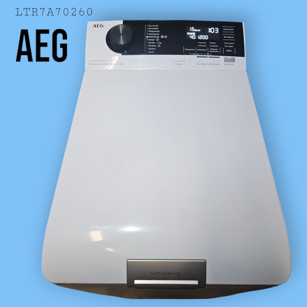 Pralka ładowana od góry AEG LTR7A70260; PROSTEAM