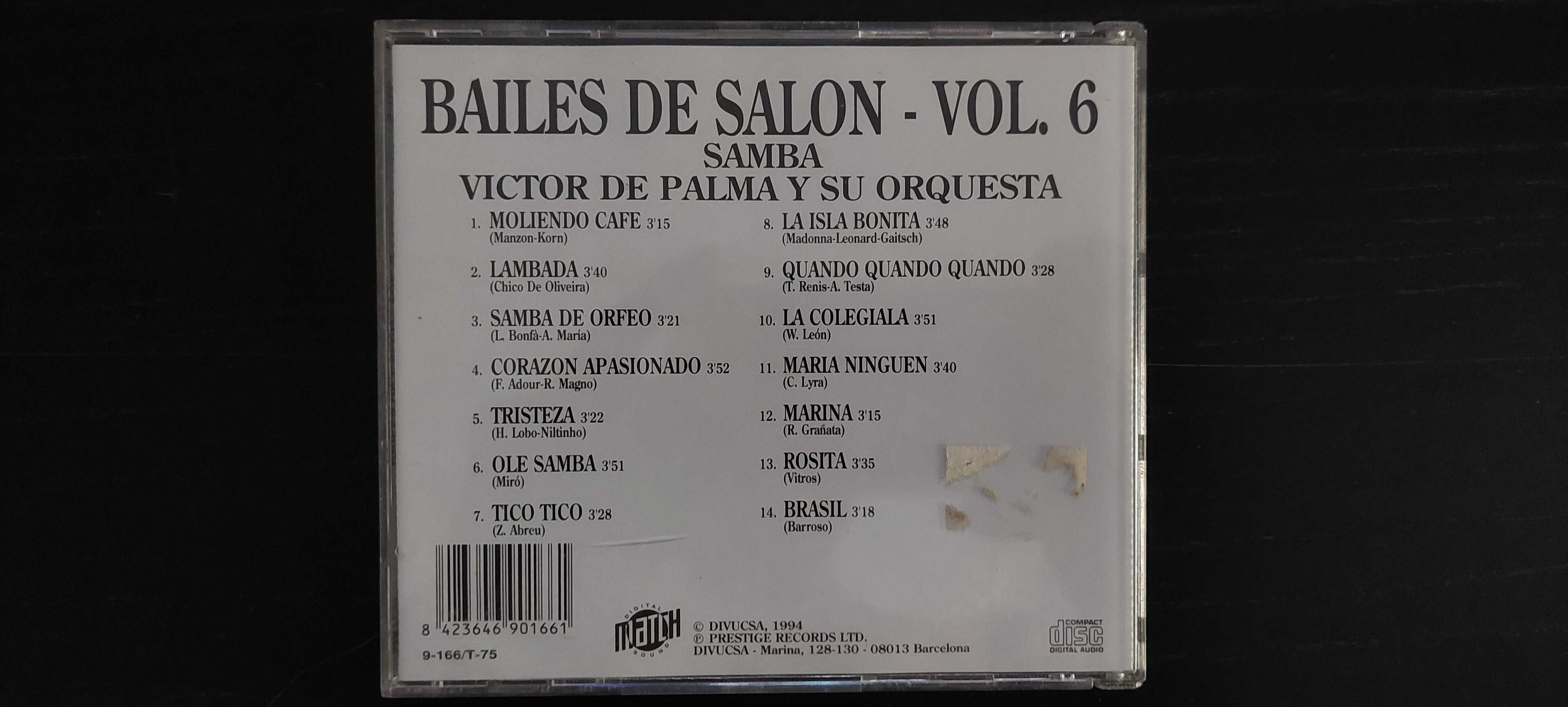 CD Original Bailes de Salon Samba – vol. 6
