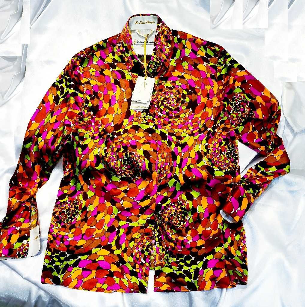 La Sarte Pettegole bluzka damska 40 L 100% jedwab hermes emilio pucci