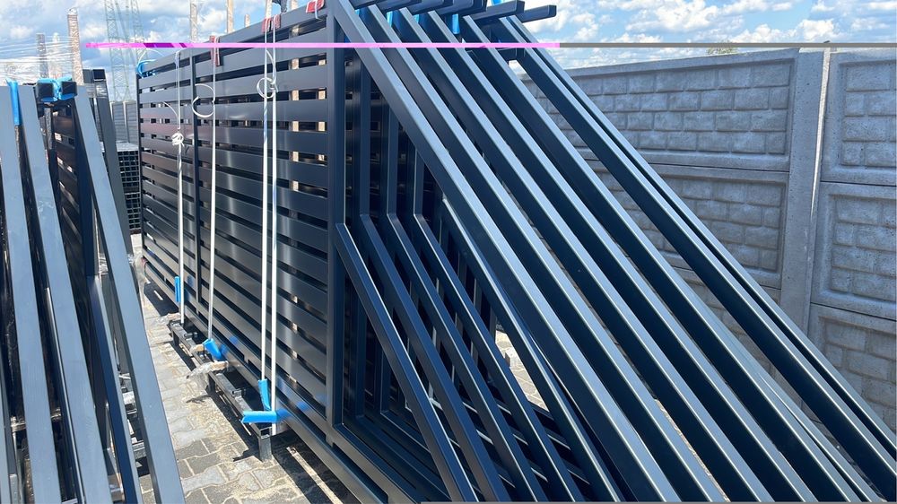 Bramy palisady od reki 4m 5m przesuwne transport