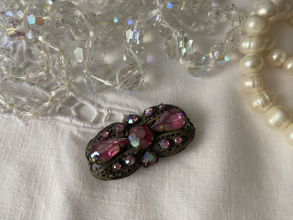 50-60-ті р. Чехословаччина кришталь Аврора брошка