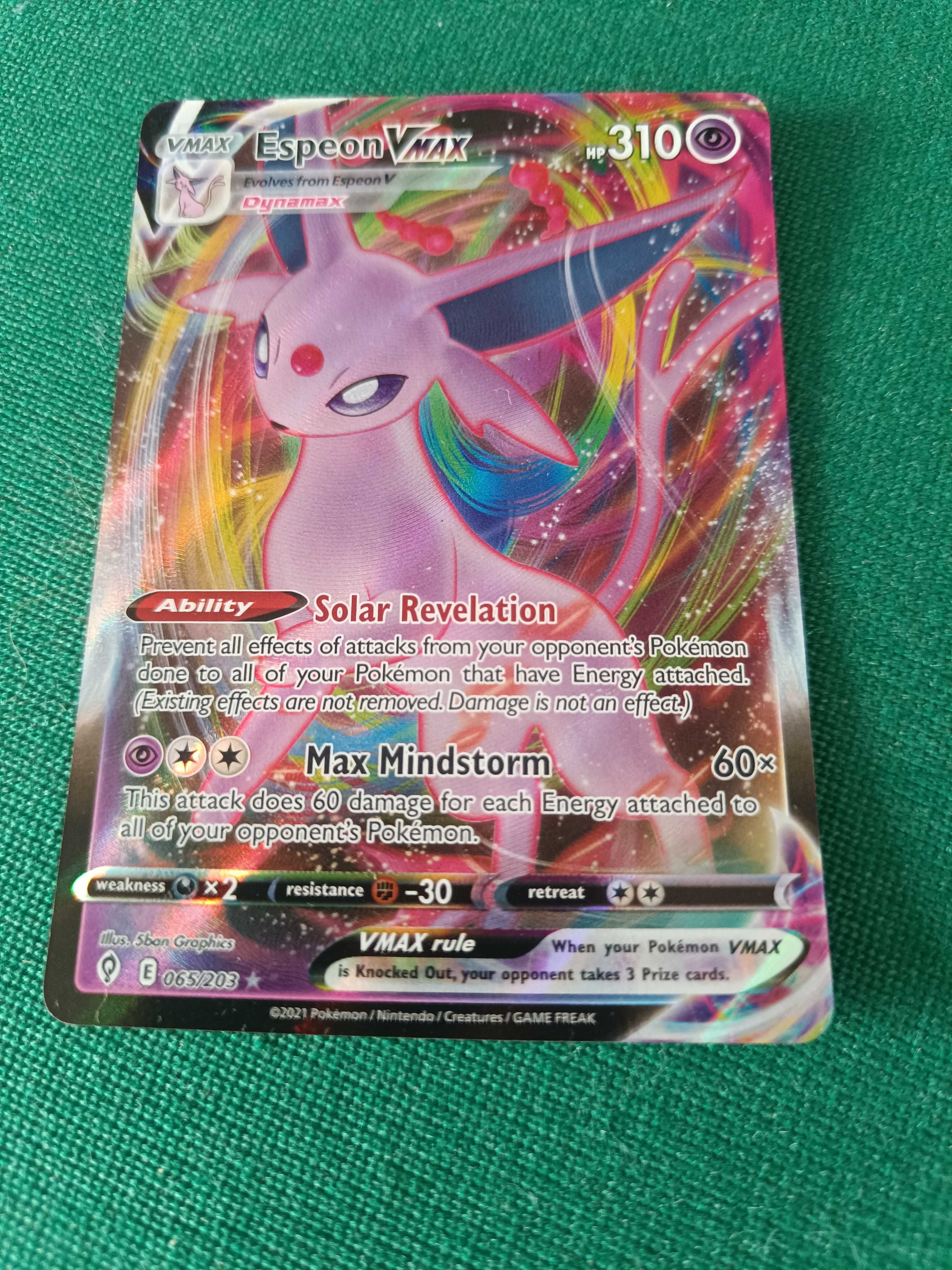 Karta Pokemon Espeon V-Max (065/203)
