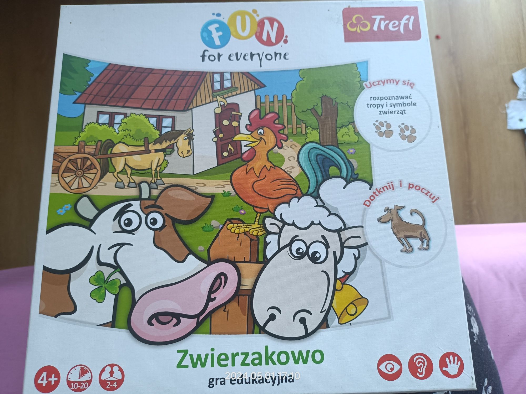 Gra edukacyjna 4+ zwierzakowo