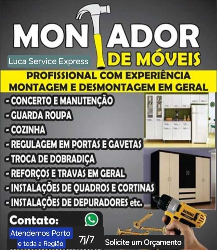 Montador de móveis - Serviços rápidos e Instalações