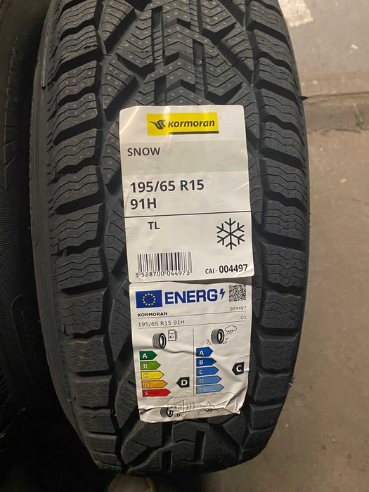 195/65R15 Kormoran Snow cztery nowe opony zimowe 2025r
