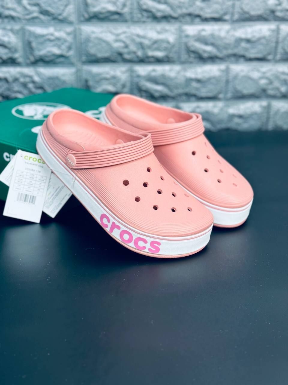 Женские Шлепанцы Crocs Розовые Летние Шлепанцы Кроксы Жіночі Крокси