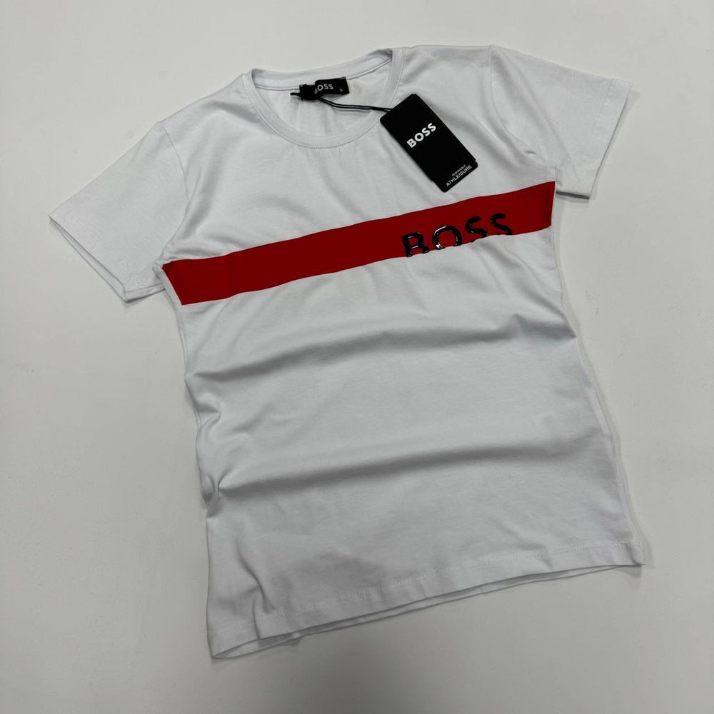 MEGA SALE -30%! Женская футболка Hugo Boss в белом цвете размеры S-XXL